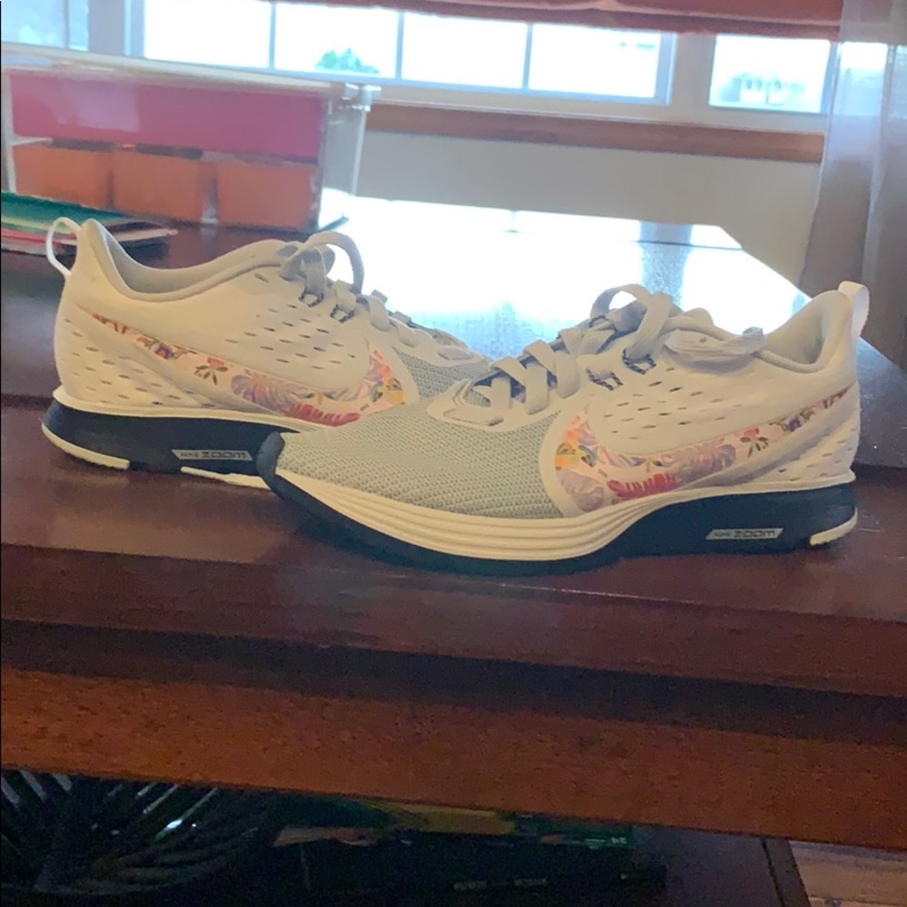 Floral and White Nike Zooms